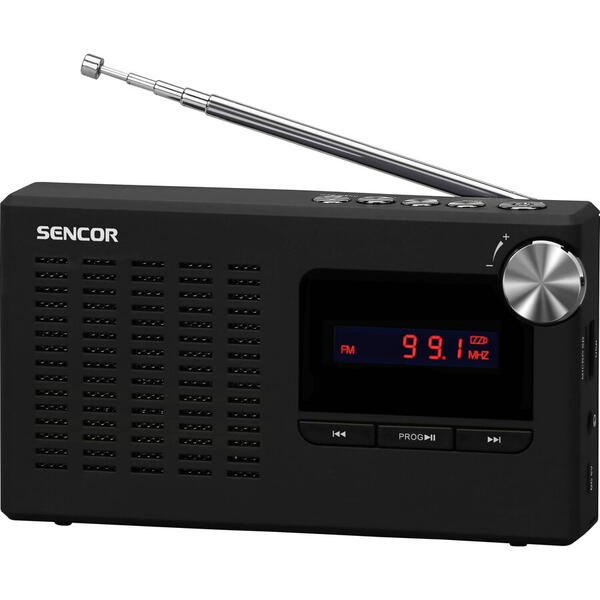 Radio Portabil Sencor SRD 2215 USB / microSD, Negru