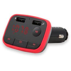 Savio TR-10 Transmitator FM Bluetooth, Negru/Roșu