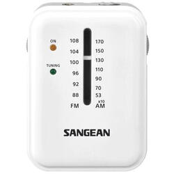 Radio de buzunar portabil Sangean SR-32 W FM / AM, Alb