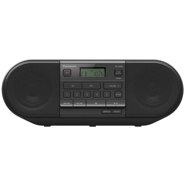 Radio CD Panasonic RX-D500EG-K, Negru