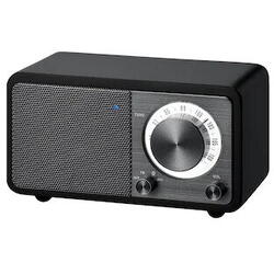Mini radio FM Bluetooth Sangean WR-7, negru, MP3 Player, Material lemn, Bluetooth