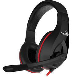 Casti Gaming GENIUS Lychas HS-G560, stereo, 3.5mm, negru-rosu