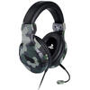Casca Gaming Stereo BigBen Headset Licenta Sony PlayStation, PC, Jack 3.5mm, Cablu 1.2m, Camo
