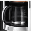 Filtru de cafea Russell Hobbs 24320 Luna, rezervor de apă de 1,5 l, suport pentru filtru detașabil, lavabil, Argintiu/Maro