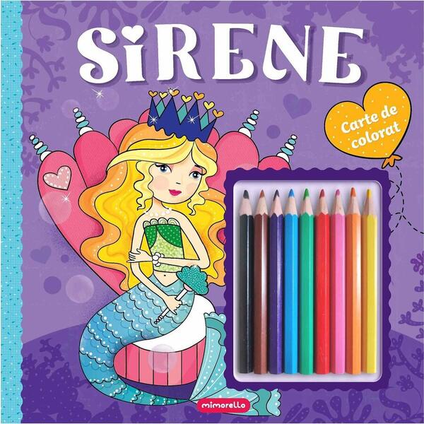 Mimorello Carte de colorat Sirene Editura Kreativ EK6602