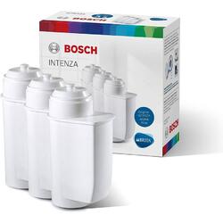 Pachet compus din 3 filtre de apă BOSCH by BRITA Intenza TCZ7033 - 17000706, Extinde durata de viață a espressoarelor, Contaminările cu clor, plumb sau cupru sunt reduse, Un filtru la 50 de litri