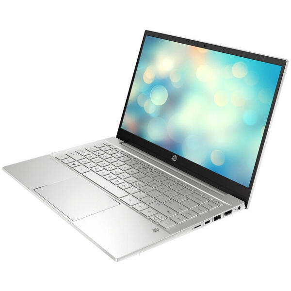 Laptop HP 14'' Pavilion 14-dv0048nq, FHD IPS, Procesor Intel® Core™ i5-1135G7 (12M Cache, up to 4.20 GHz, with IPU), 8GB DDR4, 512GB SSD, Intel Iris Xe, Free DOS, Silver