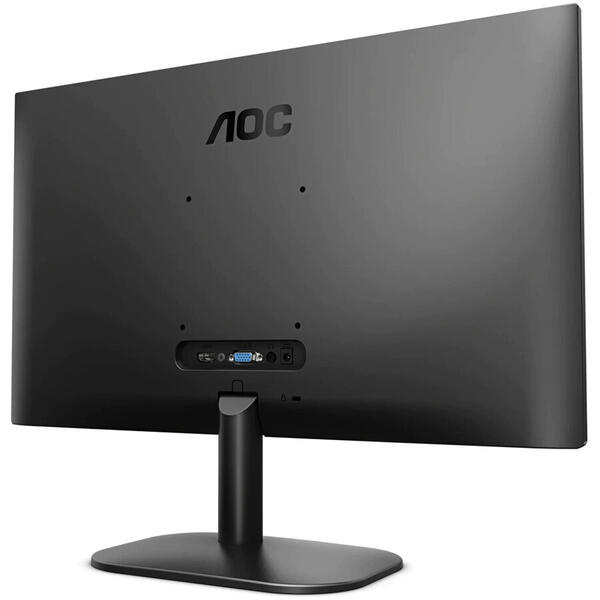 Monitor AOC LED VA 21.5'', Full HD, 75Hz, 4ms,FlickerFree, HDMI, VGA, 22B2AM, Negru