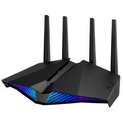 Router wireless gaming ASUS RT-AX82U, AX5400, Dual Band WiFi 6, 4 antene Wi-Fi, MU-MIMO, Negru