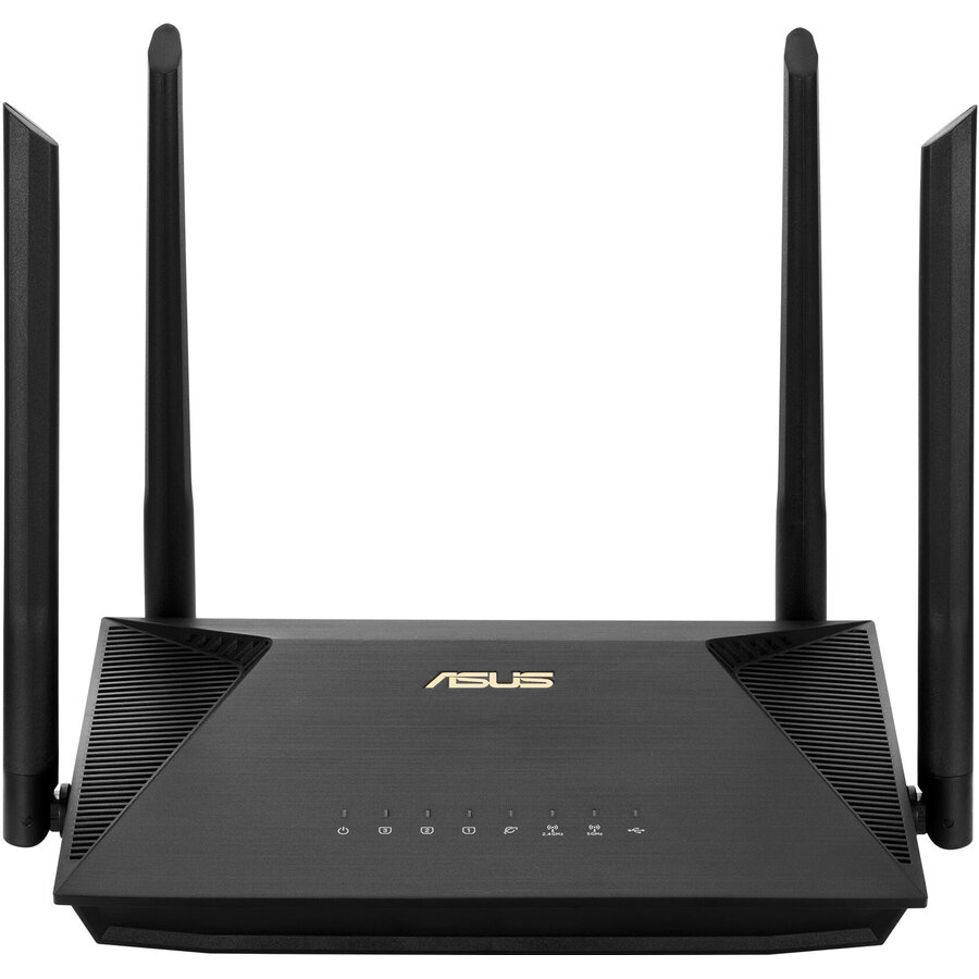 Asus Router gaming wireless ASUS RT-AX53U, AX5700, WiFi 6, OFDMA, MU-MIMO, AiProtection, Parental Controls, 4 antene Wi-Fi retelistica