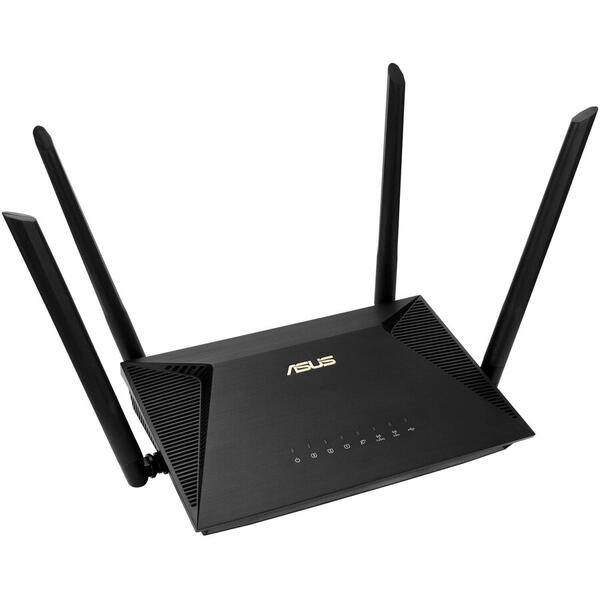 Router gaming wireless ASUS RT-AX53U, AX5700, WiFi 6, OFDMA, MU-MIMO, AiProtection, Parental Controls, 4 antene Wi-Fi