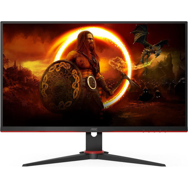 Monitor LED AOC Gaming 24G2SAE 23.8 inch FHD VA 1 ms 165 Hz G-Sync Compatible & FreeSync Premium