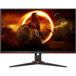 Monitor LED AOC Gaming 24G2SAE 23.8 inch FHD VA 1 ms 165 Hz G-Sync Compatible & FreeSync Premium