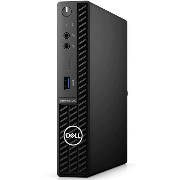 Sistem Desktop Dell OptiPlex 3090 MT cu procesor Intel® Core™ i5-10505 pana la 4.60 GHz, Comet Lake, 8GB DDR4, 256GB SSD, DVD-RW, Intel® UHD Graphics 630, Linux