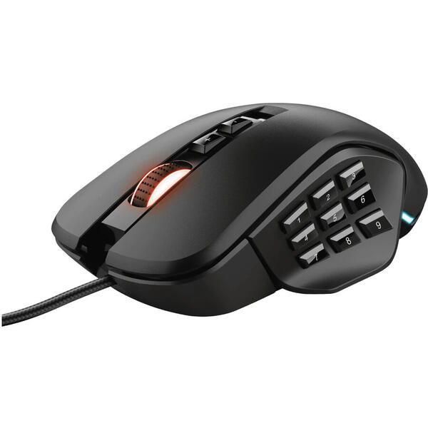 Mouse gaming Trust GXT 970 Morfix, customizabil 4 module, software programare, iluminare RGB