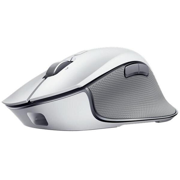 Mouse wireless Razer Pro Click, ergonomic, multidevice, 2.4GHz&Bluetooth, Alb