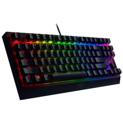 Tastatura Razer Blackwidow V3 TKL Yellow Switch, RGB LED, USB, Negru