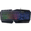 Serioux Tastatura gaming Andor, iluminare rainbow, carcasa metalica, design ergonomic, Negru