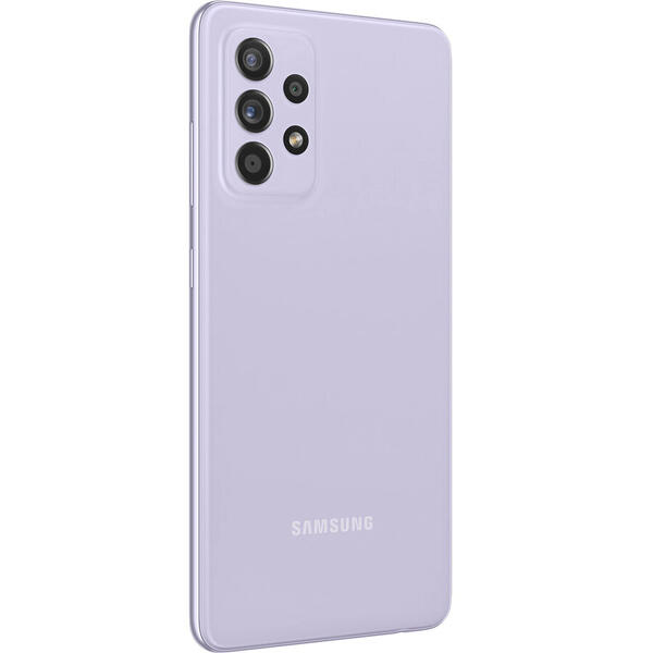 Telefon mobil Samsung Galaxy A52s, Dual SIM, 128GB, 6GB RAM, 5G, Light Violet