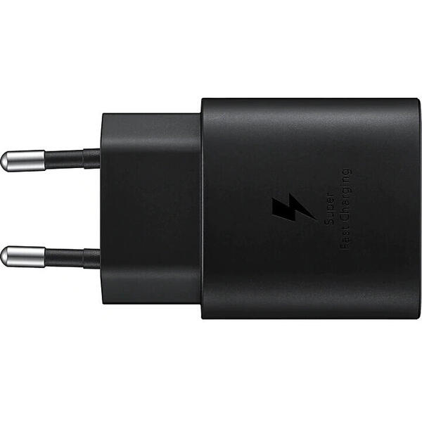 Incarcator Samsung Super Fast Charging (Max. 25W), C to C Cable, Negru