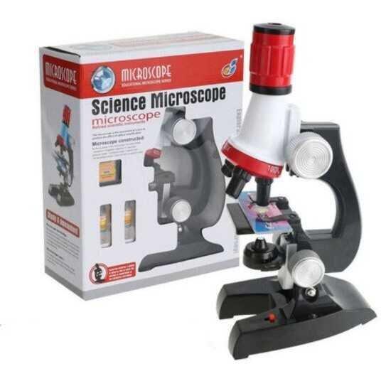 Microscop educativ pentru copii cu LED , 3 Functii de Marire si Accesorii Cosmolino MP80990