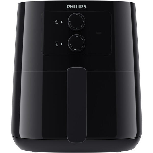 Friteuza Philips Essential HD9200/90, 1400W, capacitate 4.1 litri, Rapid Air, Negru