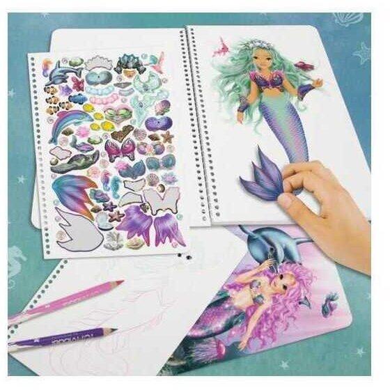 Carte de colorat Fantasy Mermaid Depesche PT10036