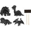 Set 10 figurine razuibile, 2 creioane si 10 fasii magnetice incluse Grafix GR220012, Dinozauri
