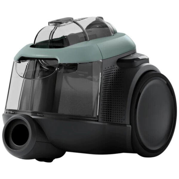Aspirator fara sac Electrolux EL61C2OG, 700 W, 1,6l, filtrare in 6 trepte, filtru Hygiene 12 lavabil, perie ParkettoPro, verde oceanic