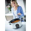 Slow cooker Russell Hobbs MaxiCook 22750-56, 6 L, 3 setari, Oala detasabila, Control digital, Inox