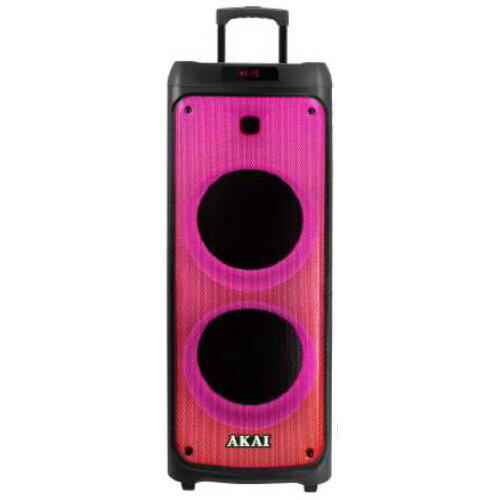 Boxa portabila activa Akai Party Speaker 1010, 100 W, Bluetooth, USB, microfon, telecomanda, Negru