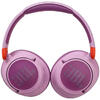 Casti audio over-ear pentru copii JBL JR460NC, Bluetooth, Active Noise Cancelling, Microfon, Roz