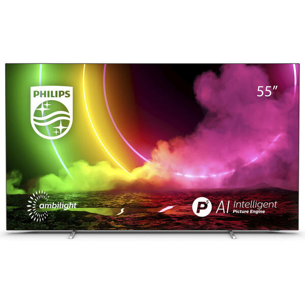 Televizor Philips 55OLED806/12, 139 cm, Smart Android, 4K Ultra HD, OLED, clasa G