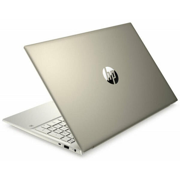Laptop HP 15.6'' Pavilion 15-eg0022nq, FHD IPS, Procesor Intel® Core™ i5-1135G7 (8M Cache, up to 4.20 GHz), 16GB DDR4, 512GB SSD, GeForce MX350 2GB, Win 10 Home, Warm Gold