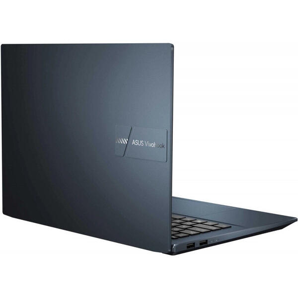 Laptop ASUS 14'' VivoBook Pro 14 OLED K3400PH, 2.8K 90Hz, Procesor Intel® Core™ i7-11370H (12M Cache, up to 4.80 GHz, with IPU), 8GB DDR4, 512GB SSD, GeForce GTX 1650 4GB, Win 10 Home, Quiet Blue