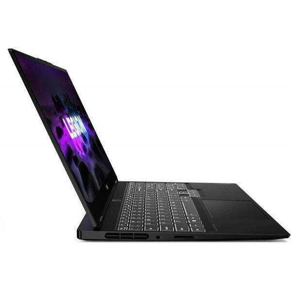 Laptop Lenovo Gaming 15.6'' Legion S7 15ACH6, UHD IPS, Procesor AMD Ryzen™ 9 5900HX, 32GB DDR4, 1TB SSD, GeForce RTX 3060 6GB, No OS, Shadow Black