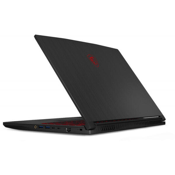 Laptop MSI Gaming 15.6'' GF63 Thin 11UD, FHD 144Hz, Procesor Intel® Core™ i5-11400H (12M Cache, up to 4.50 GHz), 8GB DDR4, 512GB SSD, GeForce RTX 3050 Ti 4GB, No OS, Black