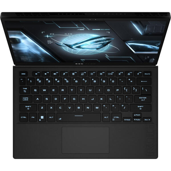 Laptop ASUS Gaming 13.4'' ROG Flow Z13 GZ301ZE, WUXGA 120Hz Touch, Procesor Intel® Core™ i9-12900H (24M Cache, up to 5.00 GHz), 16GB DDR5, 1TB SSD, GeForce RTX 3050 Ti 4GB, Win 11 Home, Black