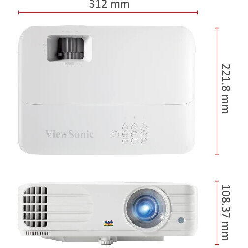 Videoproiector ViewSonic PG706HD, 1920x1080, 4000lm, DLP Lamp, 16:9, RJ45, HDMI , RS232, VGA, internal speakers, Alb