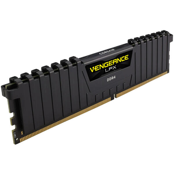 Memorie Corsair Vengeance LPX Black 64GB, DDR4, 2666MHz, CL16, Quad Channel Kit