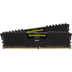 Memorie Corsair VENGEANCE® LPX, 64GB DDR4, 2666MHz CL16, Dual Channel Kit, Black
