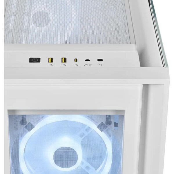Carcasa Corsair iCUE 5000X RGB QL Edition White