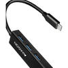 AXAGON HMC-GL3A, 3x USB3.2 Gen 1, hub Subtire, cablu de 20 cm USB Type-C, 1 x RJ45 Gigabit
