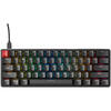 Tastatura mecanica gaming Glorious PC Gaming Race GMMK Compact, iluminare RGB, switch Gateron Brown, US-Layout, Negru