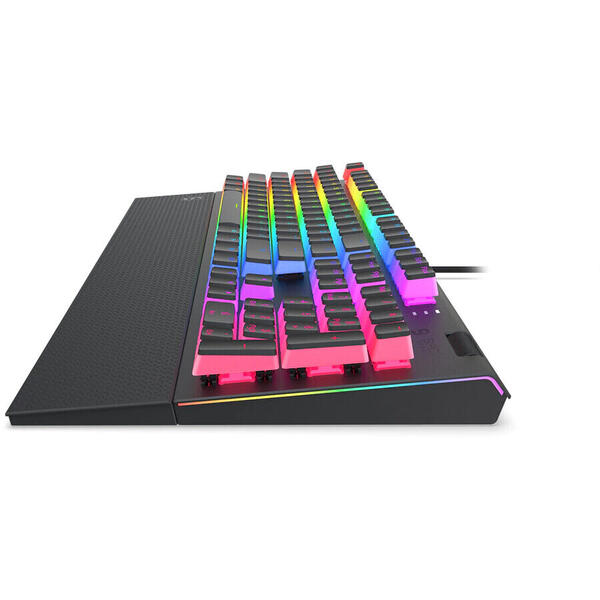 SPC Gear Tastatura gaming mecanica SPC GK650K Omnis Kailh BROWN RGB Pudding Edition, Full RGB, Switchuri Red