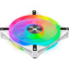 Ventilator Corsair iCUE QL140 RGB, 140mm, PWM, Kit, White