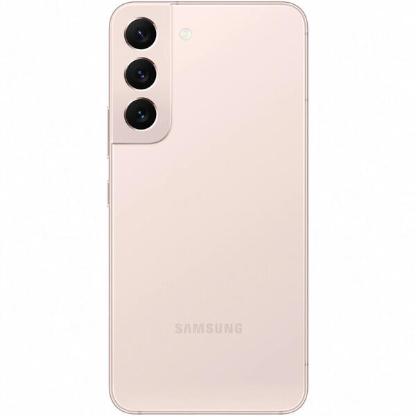 Telefon mobil Samsung Galaxy S22, Dual SIM, 128GB, 8GB RAM, 5G, Roz-Auriu