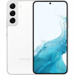 Telefon mobil Samsung Galaxy S22, Dual SIM, 128GB, 8GB RAM, 5G, Alb