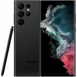 Telefon mobil Samsung Galaxy S22 Ultra, Dual SIM, 128GB, 8GB RAM, 5G, Negru
