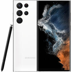 Telefon mobil Samsung Galaxy S22 Ultra, Dual SIM, 512GB, 12GB RAM, 5G, Alb